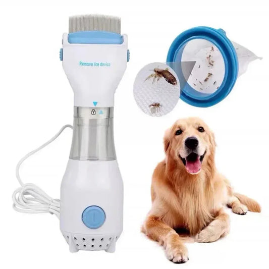 Electric Vacuum Flea & Lice Comb for Pets